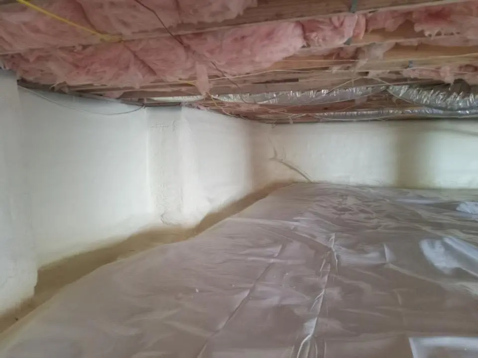 Crawl space encapsulation with closed-cell spray foam for Spray Foam Roofing in Pleasure Point